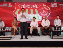 Pepe Berzunza y el programa Consume Campeche Compras Gobierno