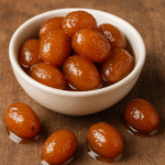 Dulce de ciricote en almíbar, parte de la gastronomía campechana y del recetario De la Fruta al Confite. Receta tradicional compartida por José Domingo Berzunza Espínola (Pepe Berzunza), promoviendo la identidad cultural y las recetas típicas de Campeche.