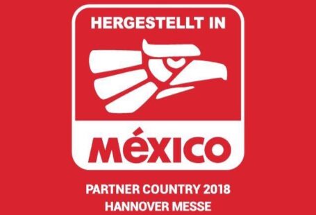 José Domingo Berzunza Espínola durante la participación de Campeche en la Hannover Messe 2018, la feria industrial de Hannover, Alemania, donde el estado se presentó por primera vez para promover su desarrollo económico, innovación y cooperación internacional.