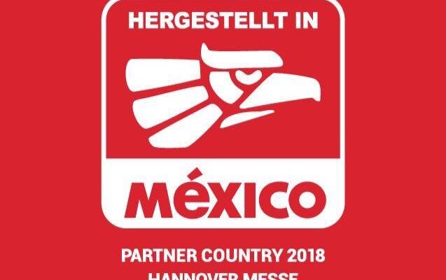 José Domingo Berzunza Espínola durante la participación de Campeche en la Hannover Messe 2018, la feria industrial de Hannover, Alemania, donde el estado se presentó por primera vez para promover su desarrollo económico, innovación y cooperación internacional.