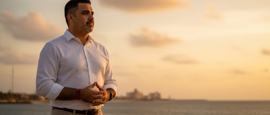 Pepe Berzunza reflexionando sobre el futuro económico de Campeche en un contexto de incertidumbre y transformación.