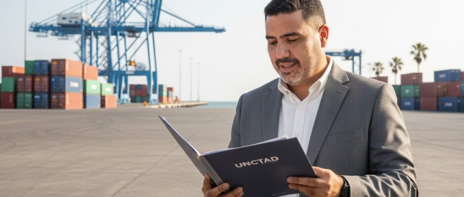 “Pepe Berzunza trabajando con la UNCTAD en el diseño de la Zona Económica Especial de Seybaplaya, Campeche, durante la etapa de cooperación internacional para el desarrollo económico.”