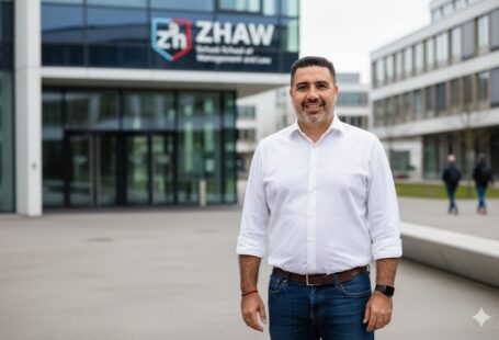 “Pepe Berzunza durante su participación académica en la ZHAW School of Management and Law en Suiza, en el programa de complejidad económica organizado junto con la Universidad de Lausana y el Harvard Growth Lab.”